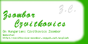 zsombor czvitkovics business card